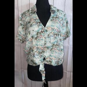 Peter Pan Disney Retro Crop Tie Top